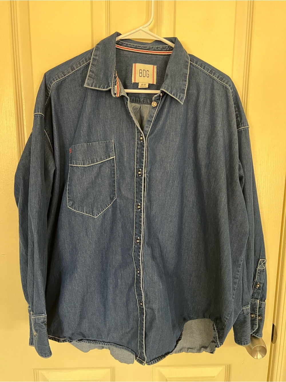 BDG Urban Outfitters Chambray Button Down Shirt Medium Oversized